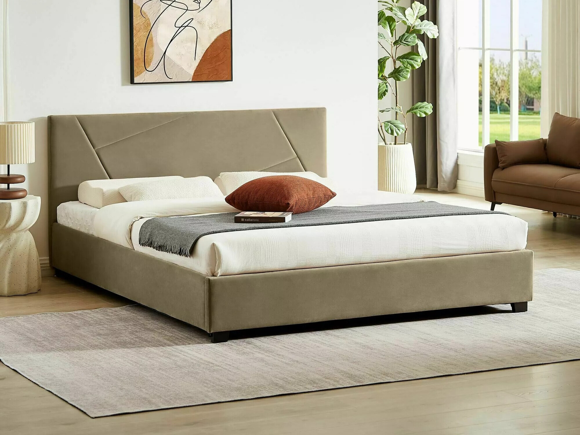 Cama Detroit 104 (Bege)