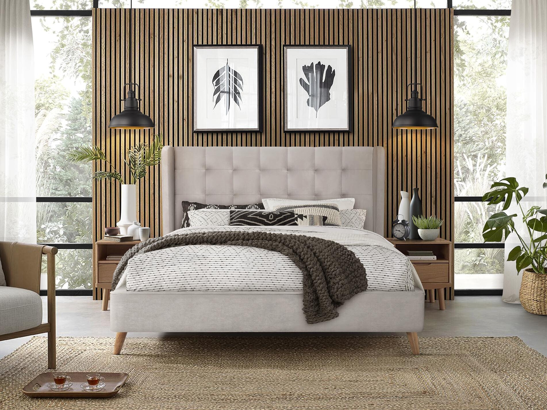 Cama Houston 1706 (Bege)