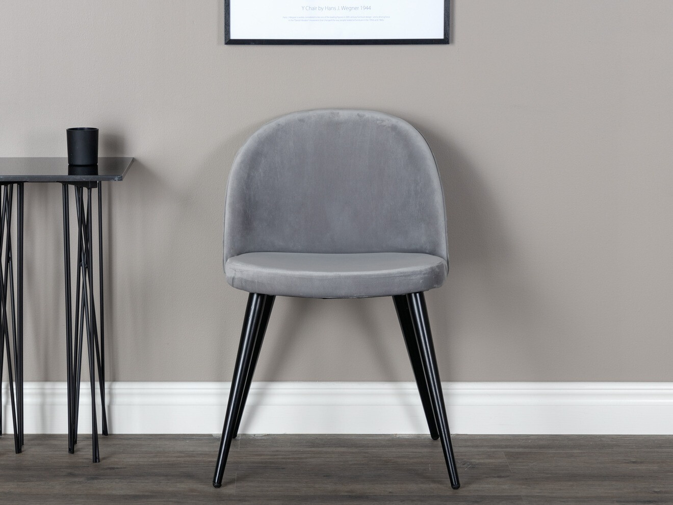 Cadeira Dallas 3809 (Cinzento + Preto)