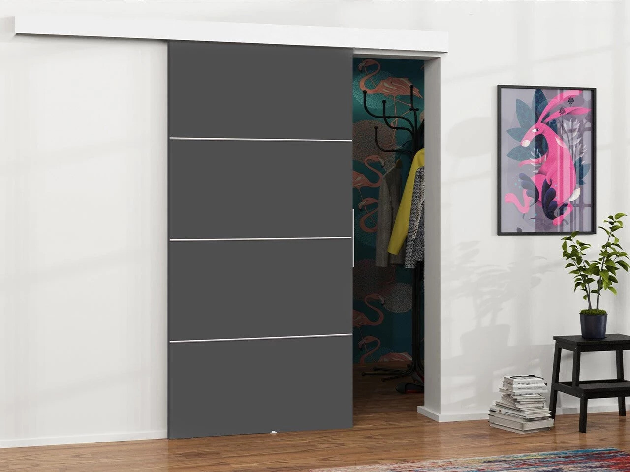 Porta de correr Dover 216 (Antracite)