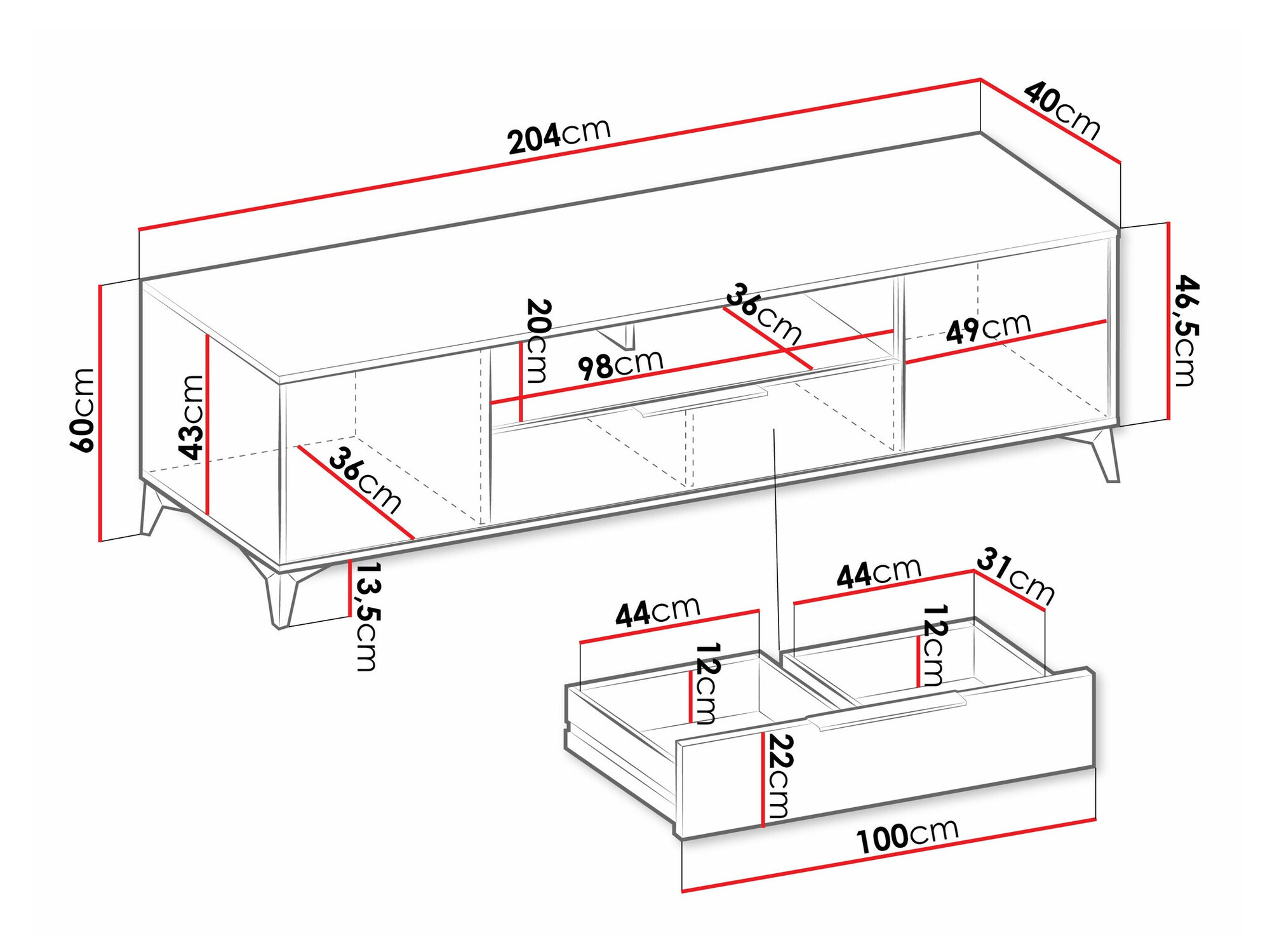 Móvel de TV Comfivo Citrus