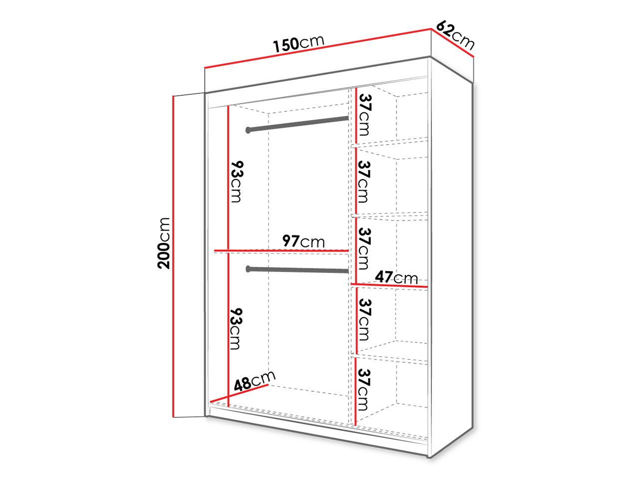 Roupeiro Hartford 480 (Branco)