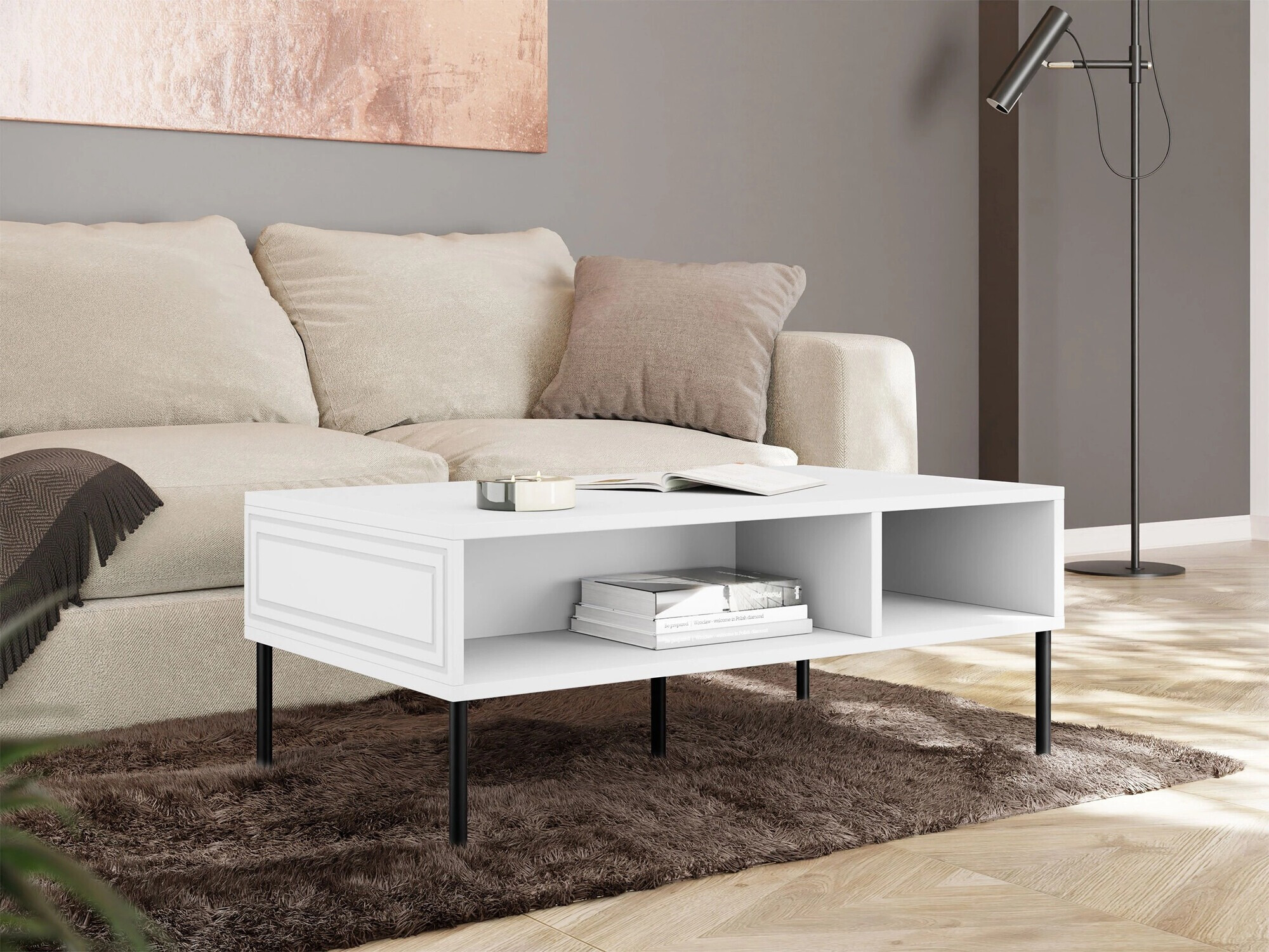 Mesa de centro Celra (Branco)