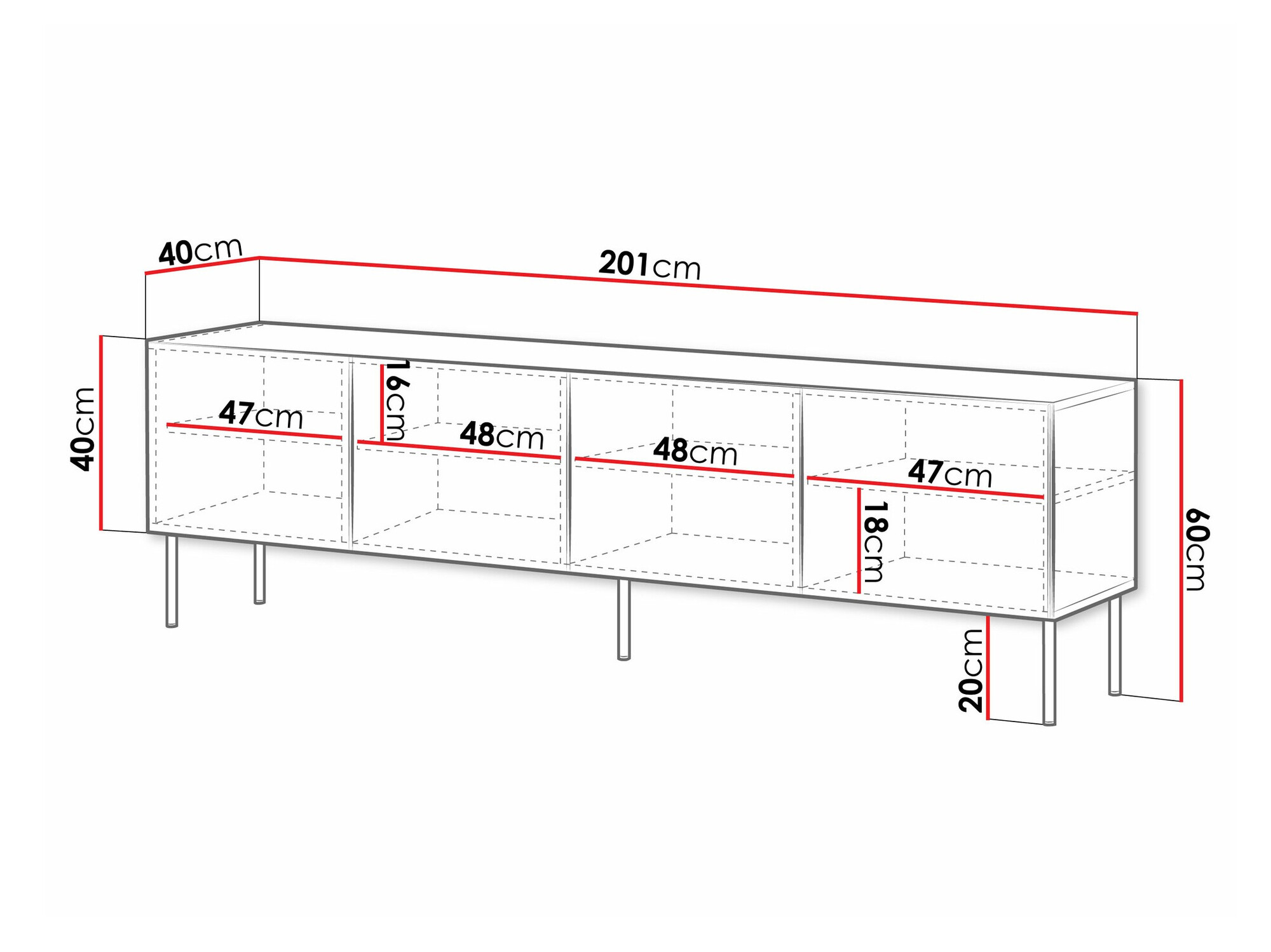 Móvel de TV Celra I (Branco)