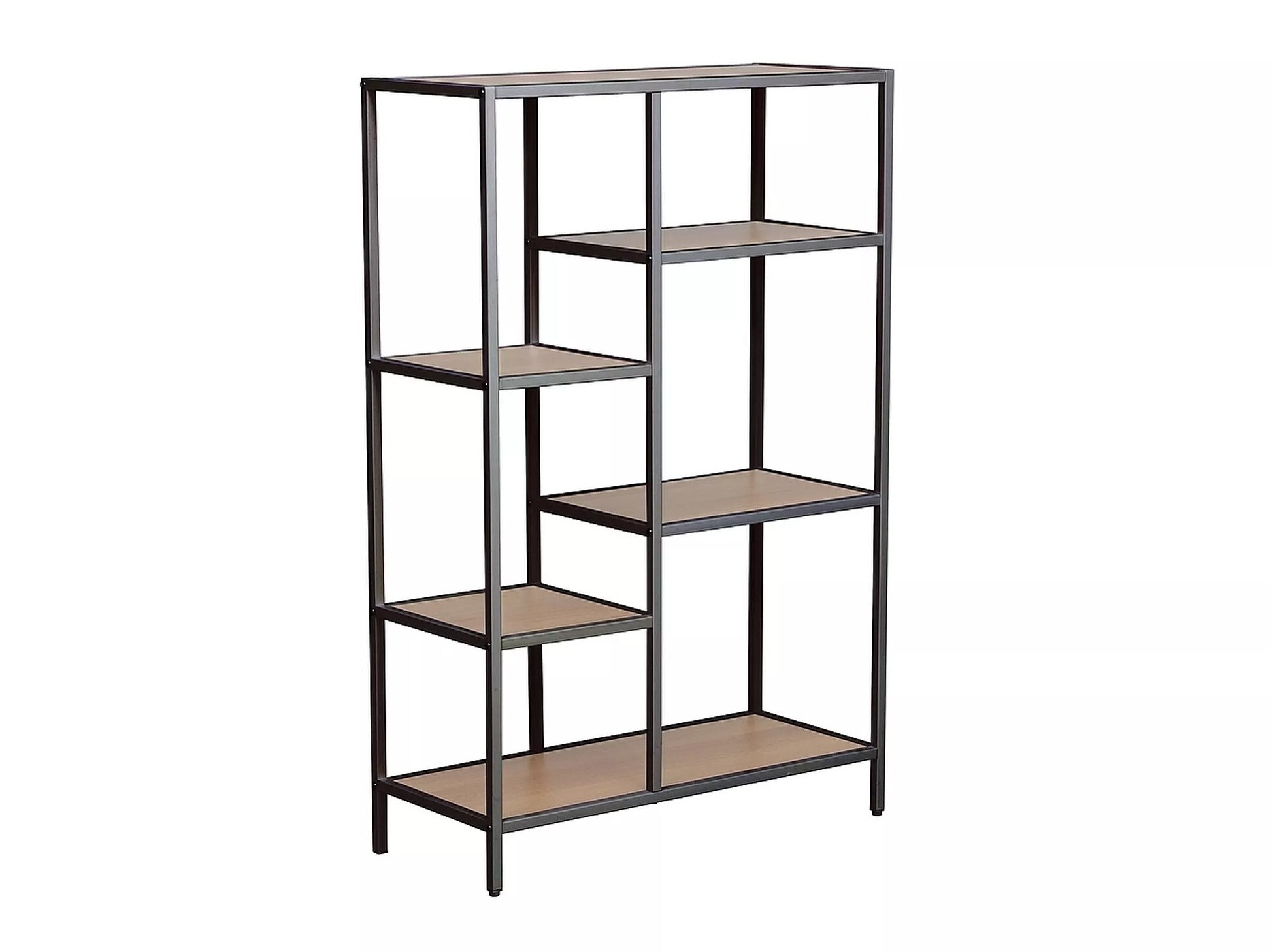 Estante Detroit 166 (Preto + Carvalho)