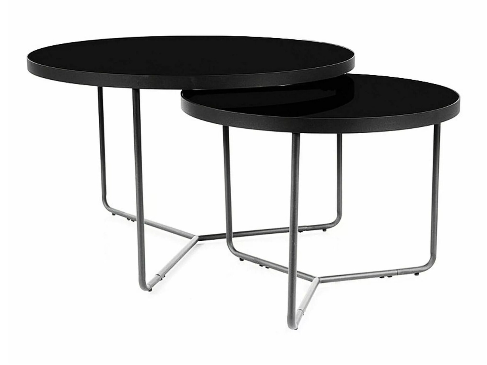 Conjunto de mesa de centro Detroit 252 (Preto)