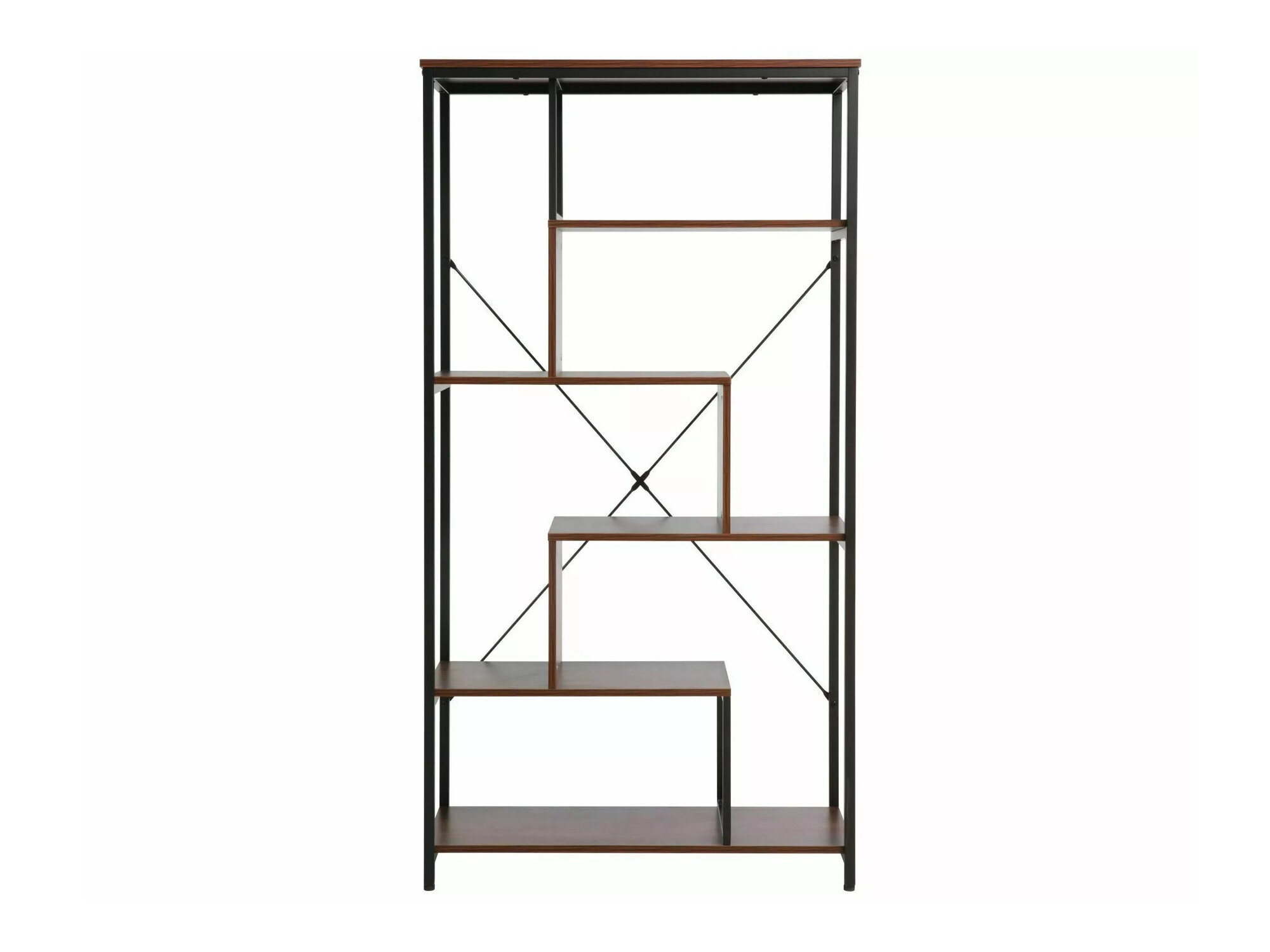 Estante Detroit 234 (Nogueira + Preto)