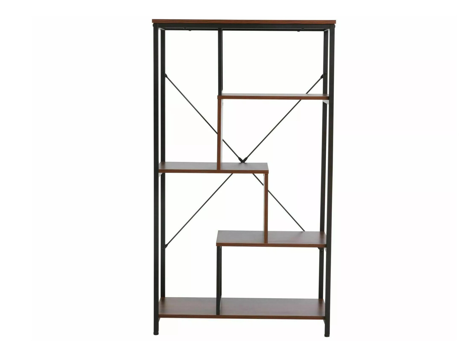 Estante Detroit 235 (Nogueira + Preto)