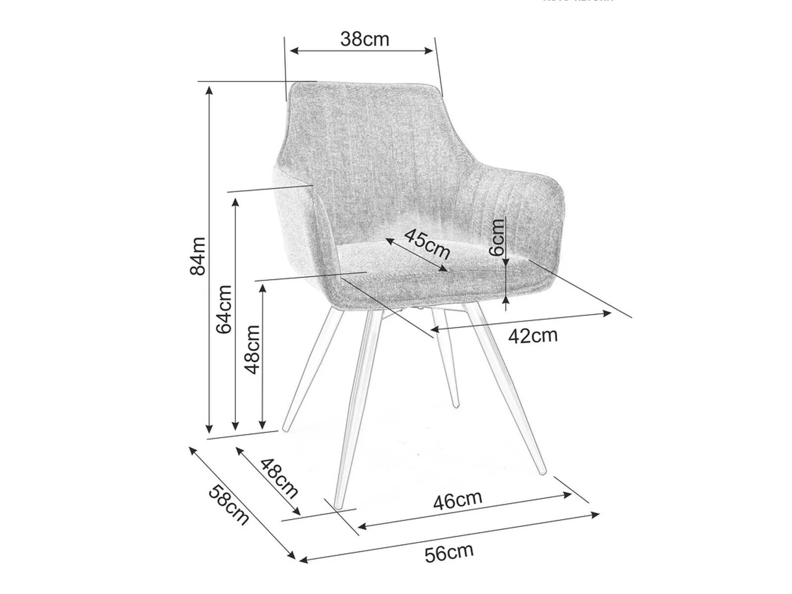 Cadeira Detroit 289 (Bege)