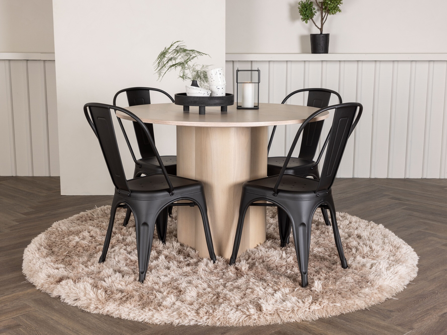 Conjunto para refeições Dallas 3988 (Madeira clara)