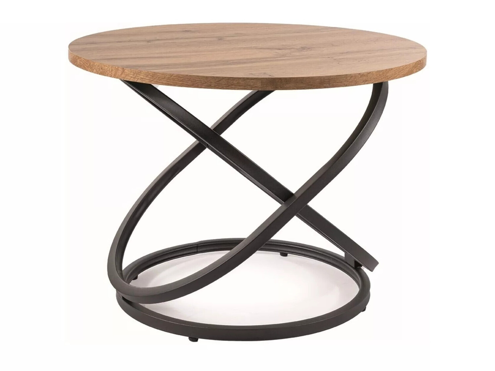 Mesa para revistas Detroit 292 (Carvalho Artisan + Preto)