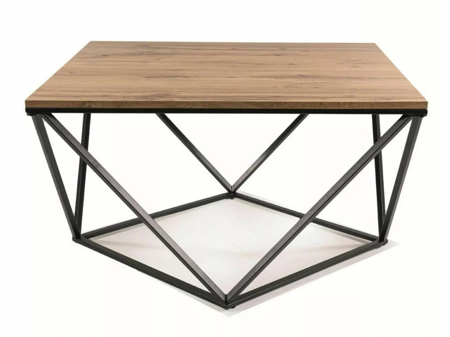 Mesa de centro Detroit 310 (Preto + Carvalho Artisan)