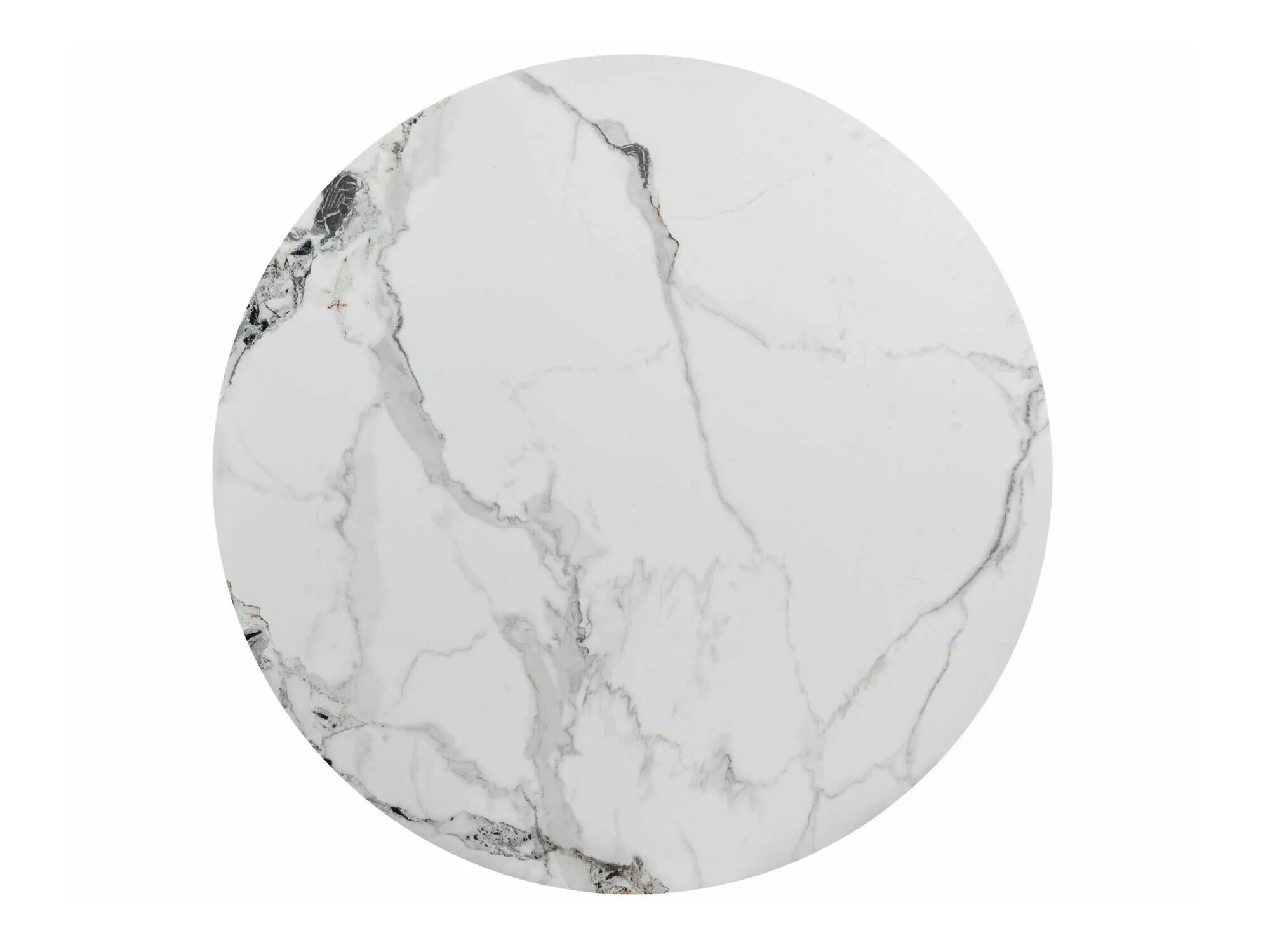 Mesa Detroit 341 (Marmore branco + Prateado)