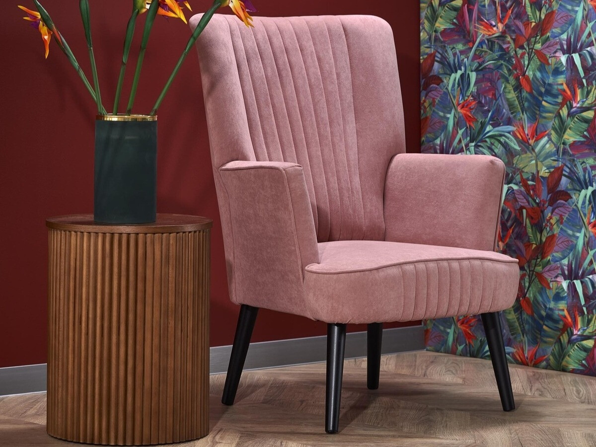 Poltrona Houston 955 (Rosa + Preto)