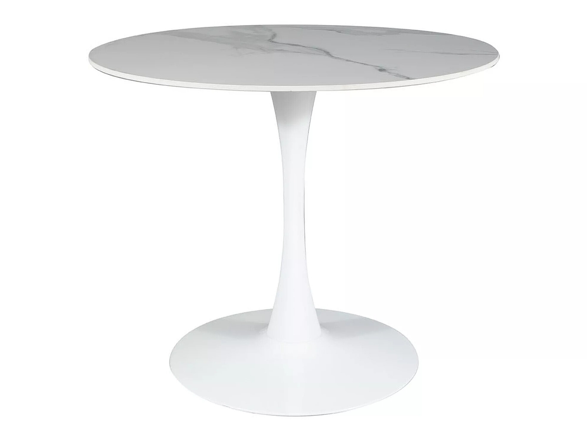 Mesa Detroit 378 (Marmore branco + Branco)