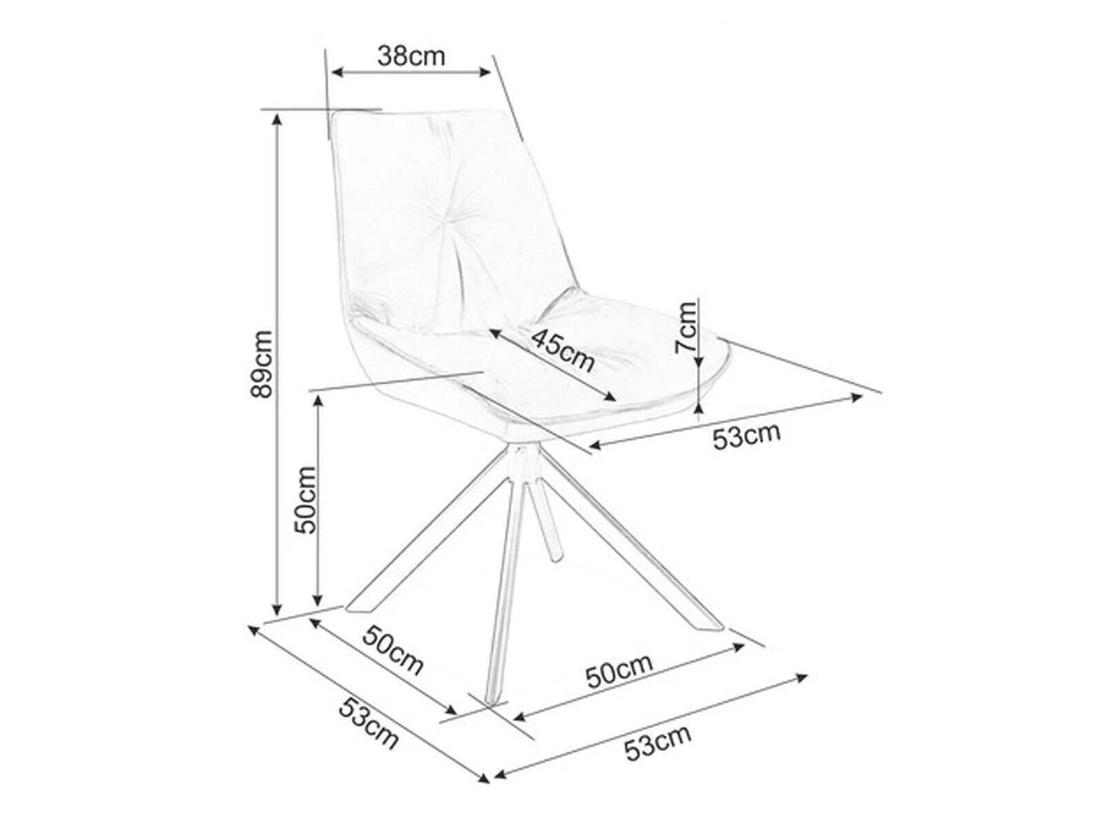Cadeira Detroit 392 (Bege)