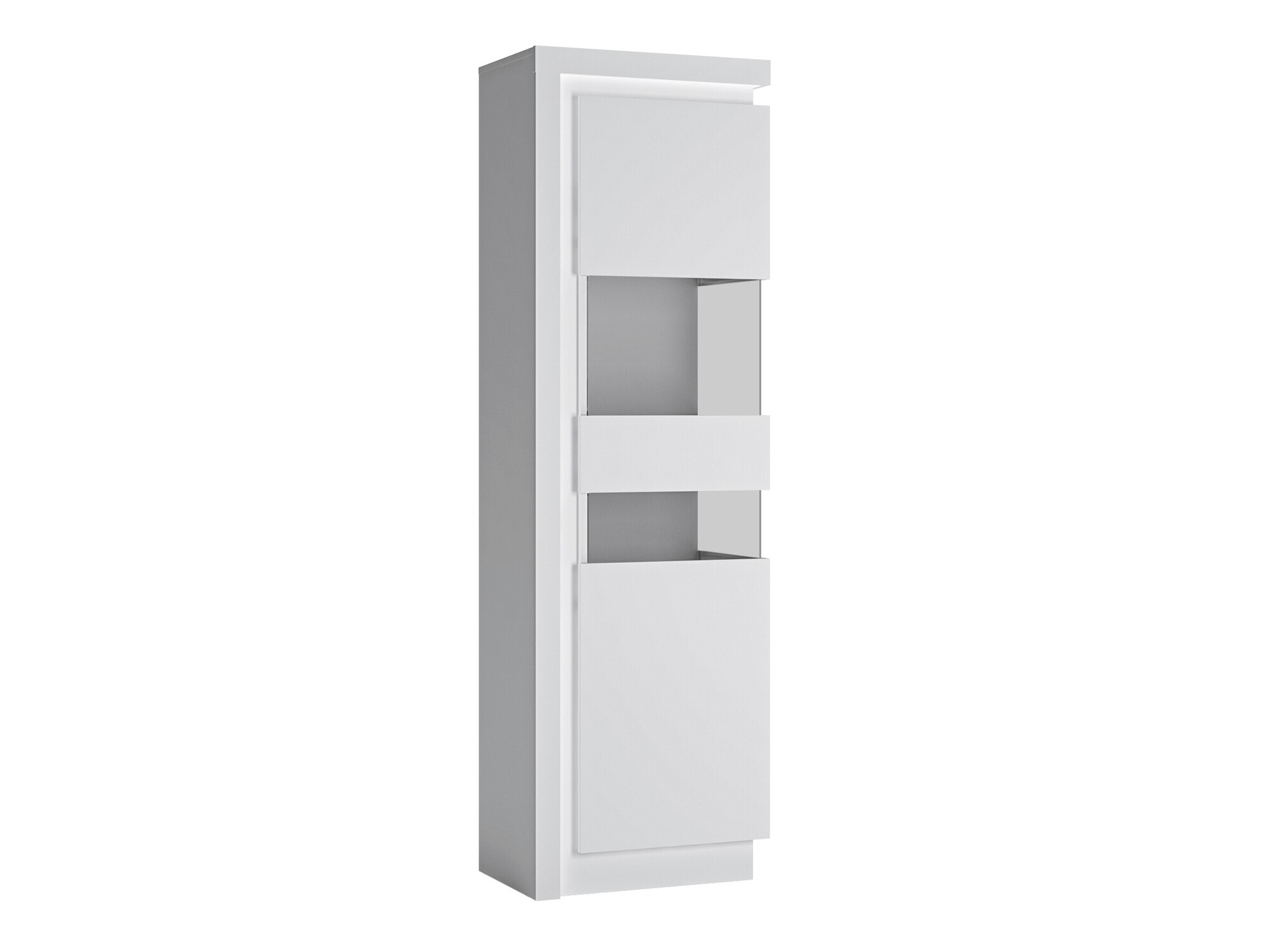 Estante Feldeli 111 (Branco + Branco brilhante)