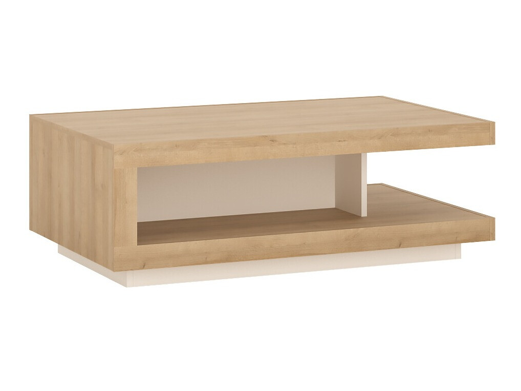 Mesa de centro Feldeli 105 (Riviera carvalho + Branco)