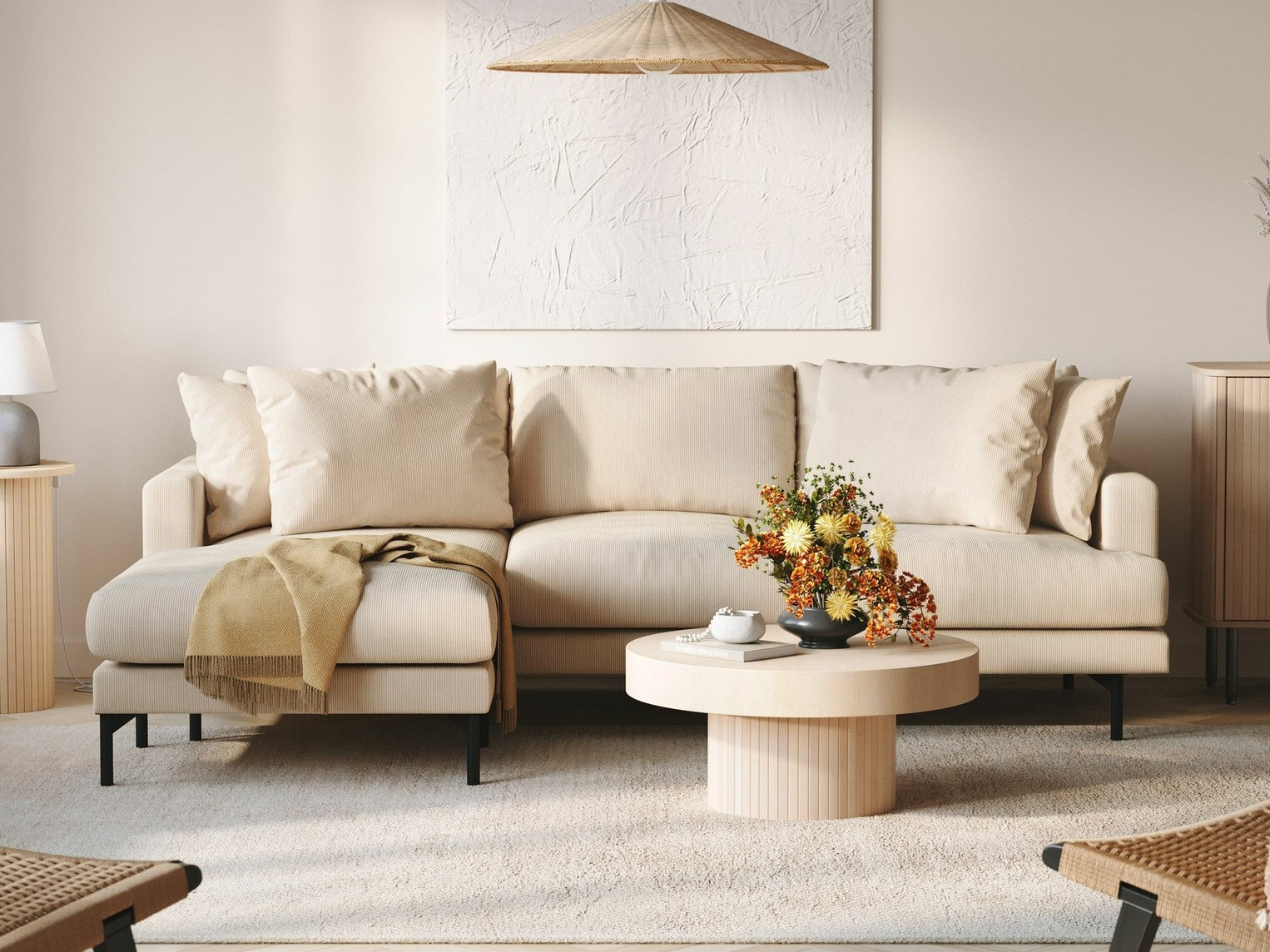 Sofá de canto Ophliva 107