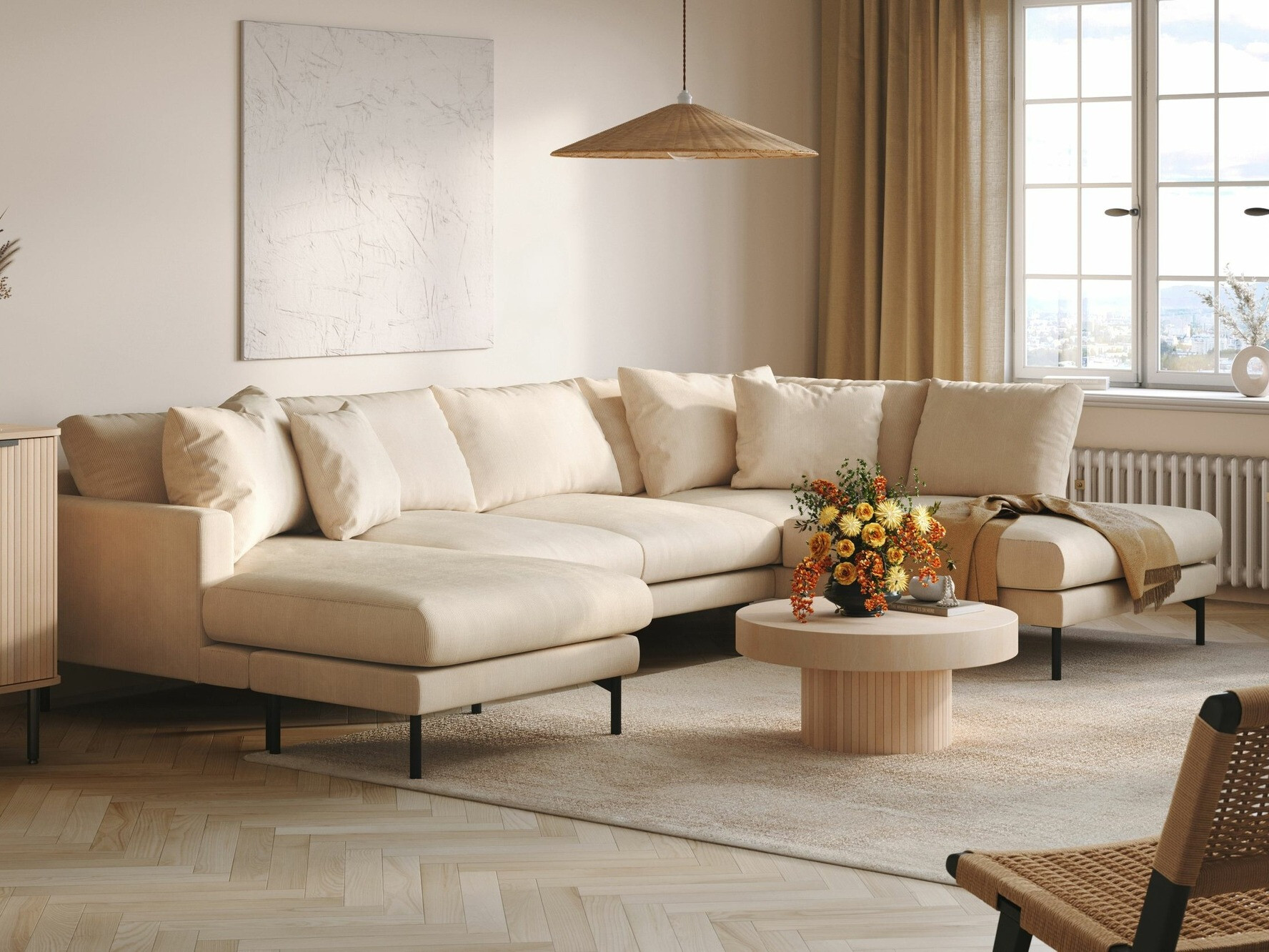 Sofá de canto Ophliva 108