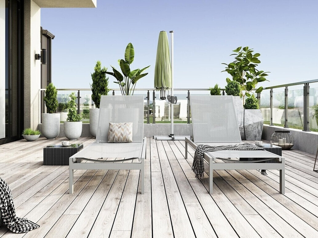 Cadeirão para o exterior Comfort Garden 1570 (Branco)
