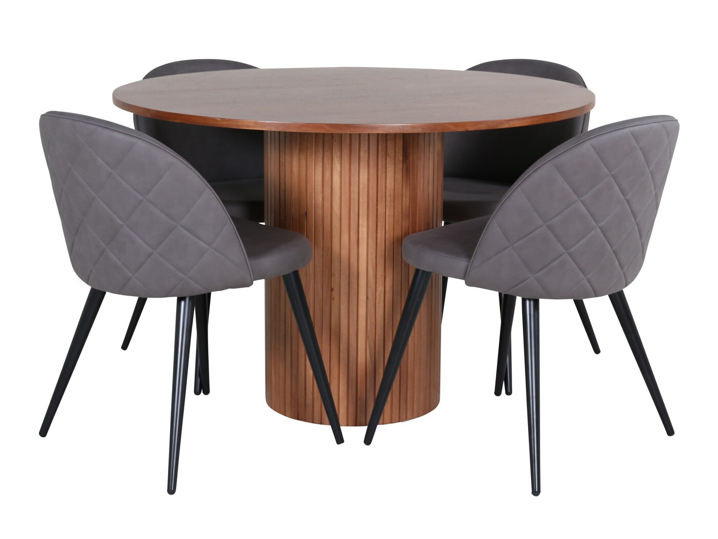 Conjunto para refeições Dallas 3071 (Cinzento + Preto)