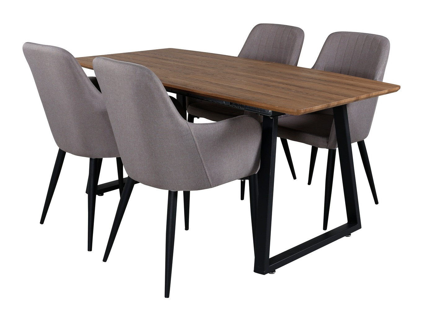 Conjunto para refeições Dallas 326 (Cinzento + Preto)