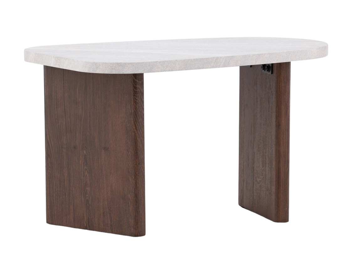 Mesa de centro Dallas 4214 (Cinzento claro + Castanho)