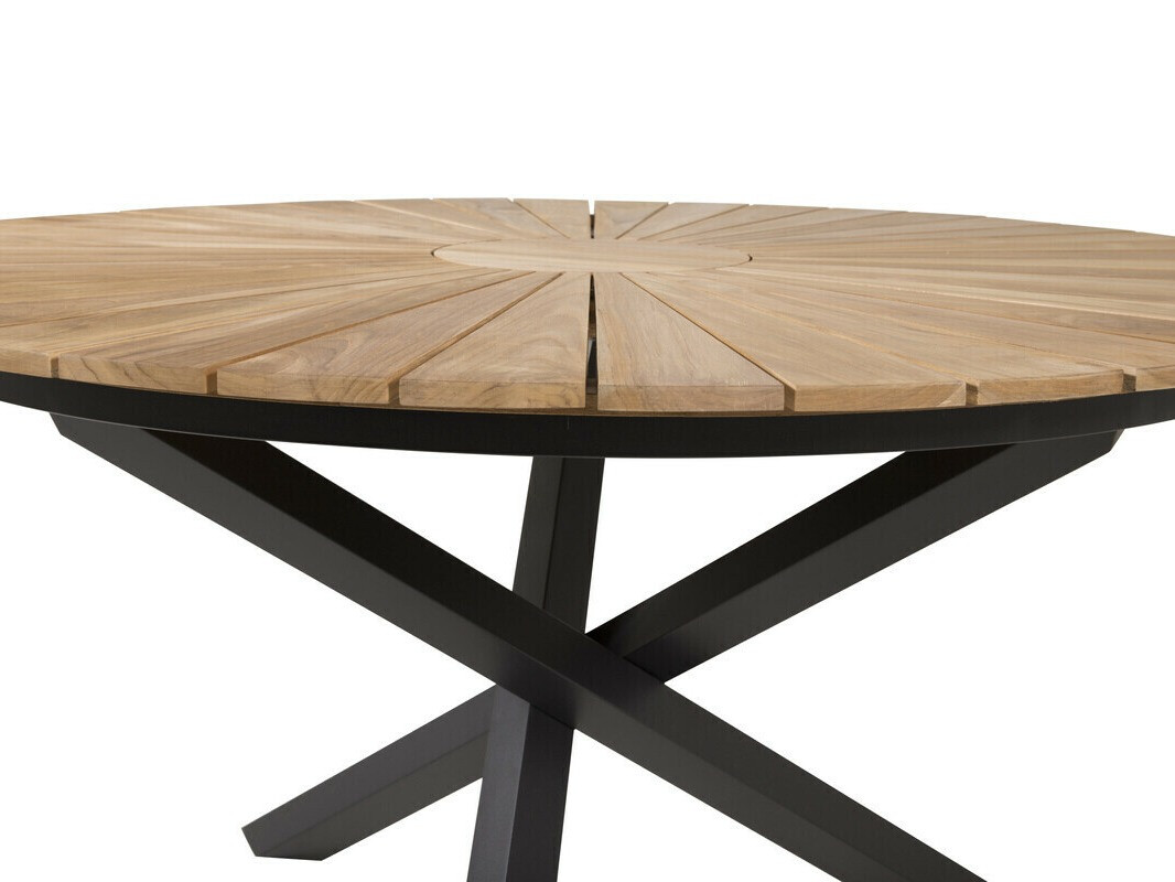 Mesa para o exterior Dallas 5223 (Preto + Teca)