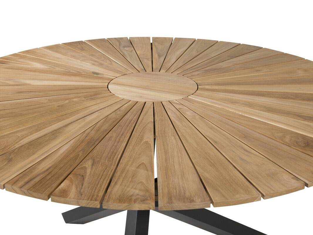 Mesa para o exterior Dallas 5223 (Preto + Teca)