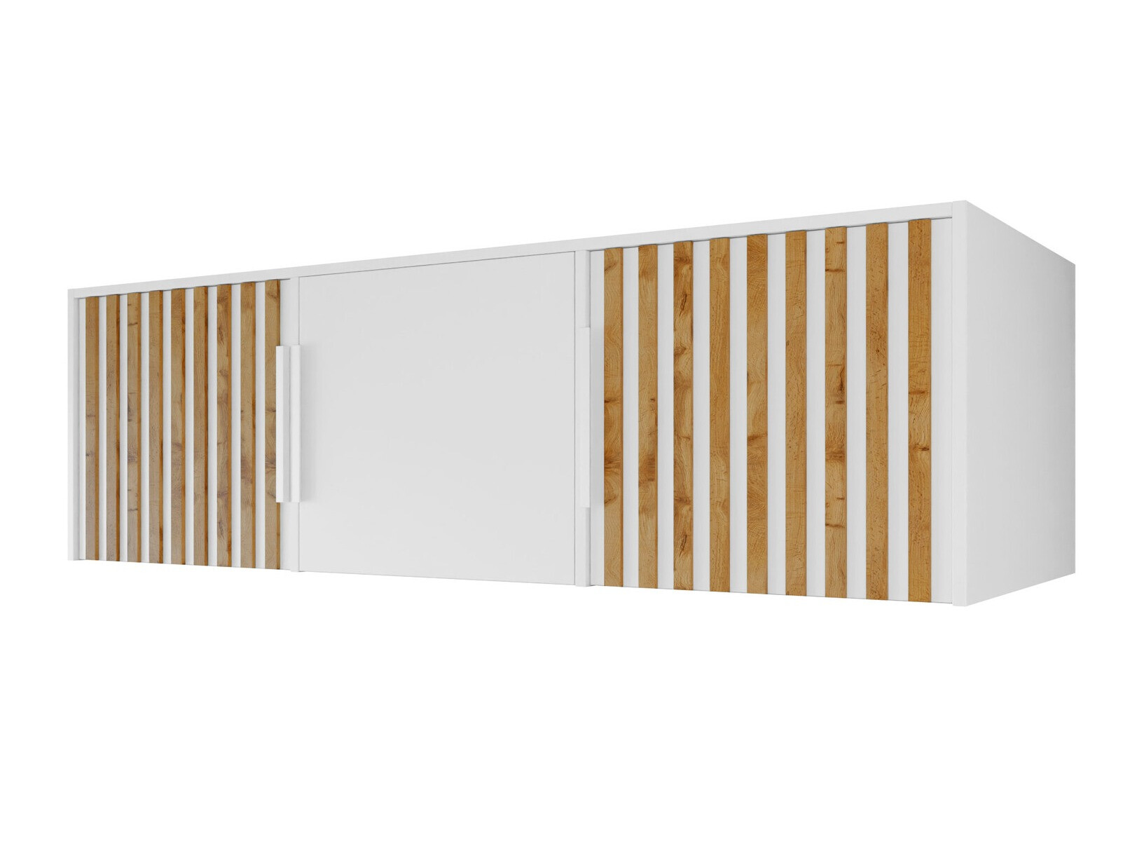 Aparador Collis I (Branco + Carvalho wotan)
