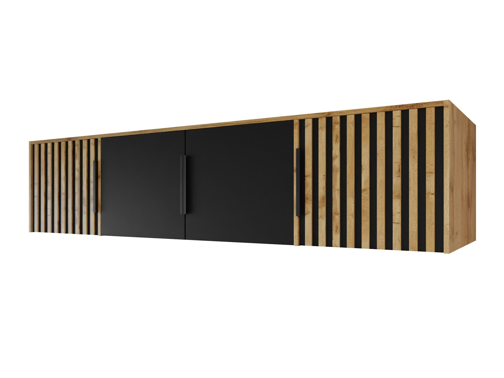 Aparador Collis II (Carvalho wotan + Preto)