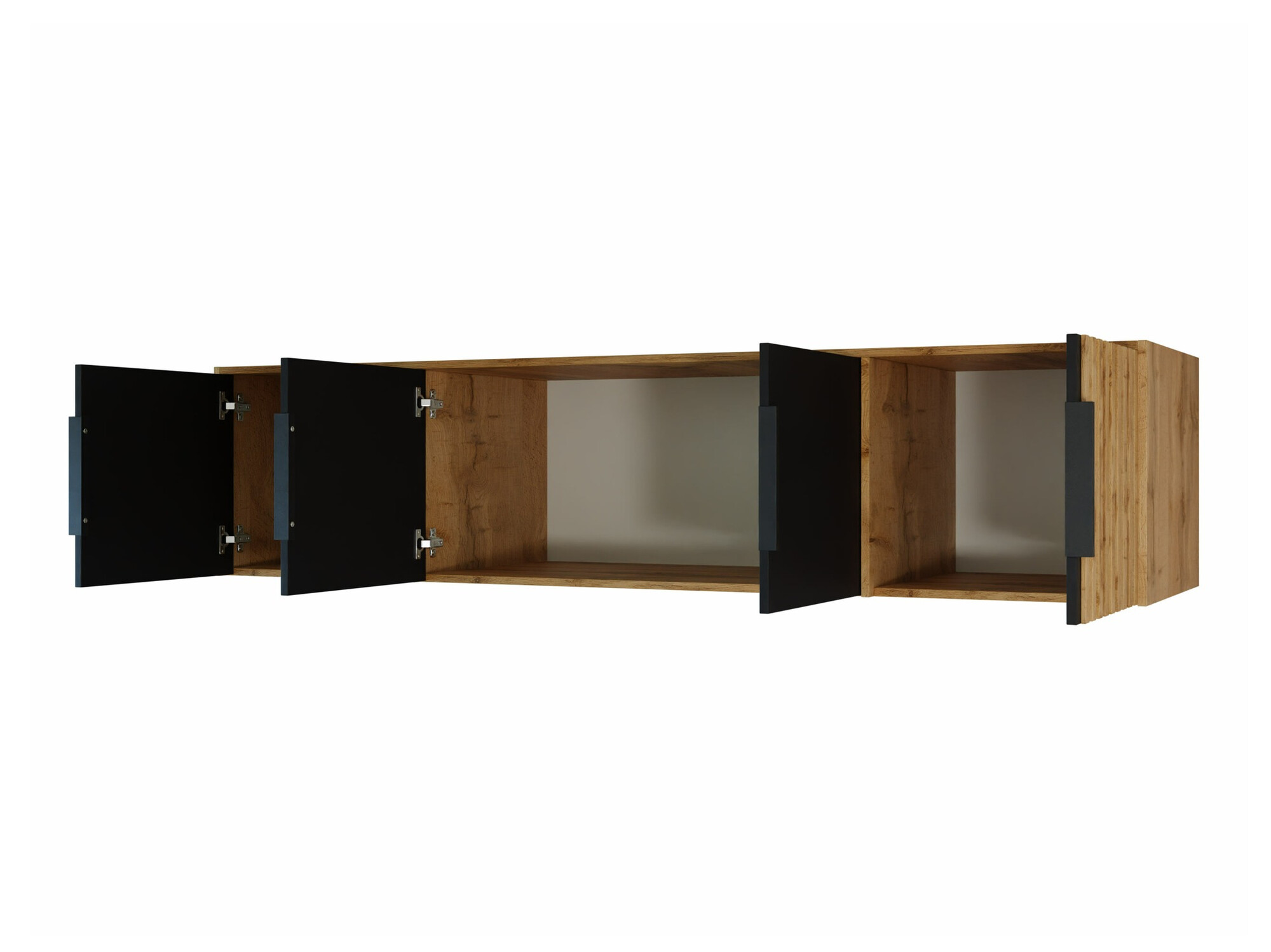 Aparador Collis II (Carvalho wotan + Preto)