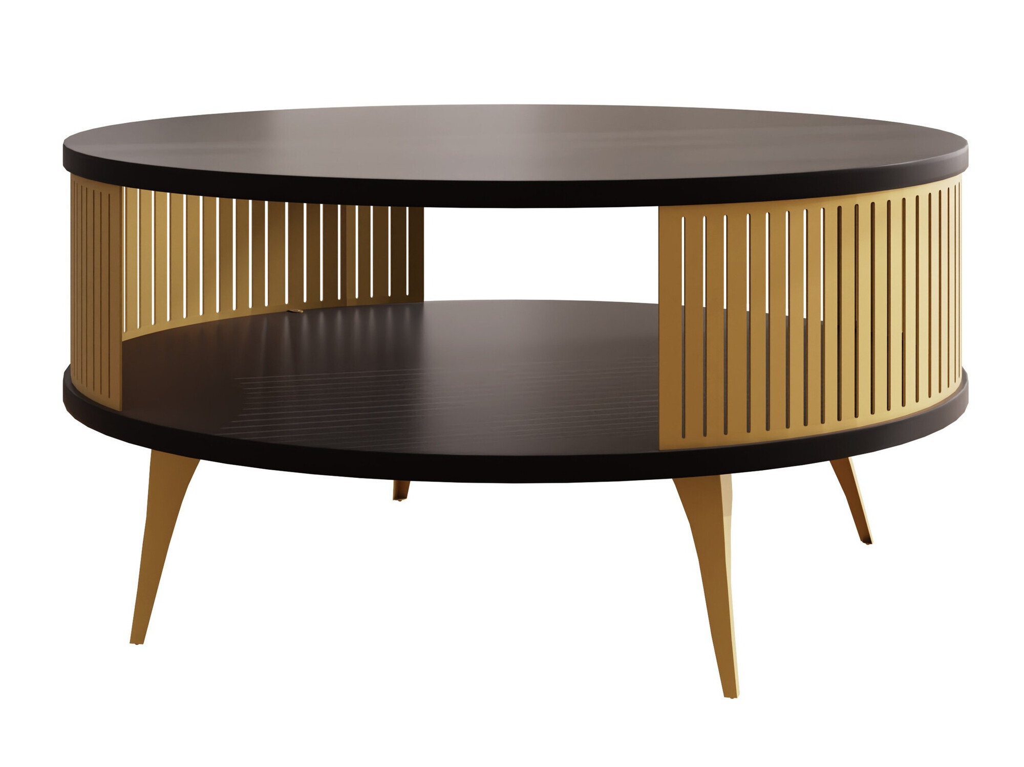 Mesa para revistas Sordore 101 (Dourado + Preto)