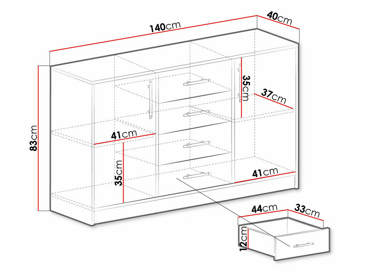 Cómoda Cavmero 109 (Carvalho Artisan)