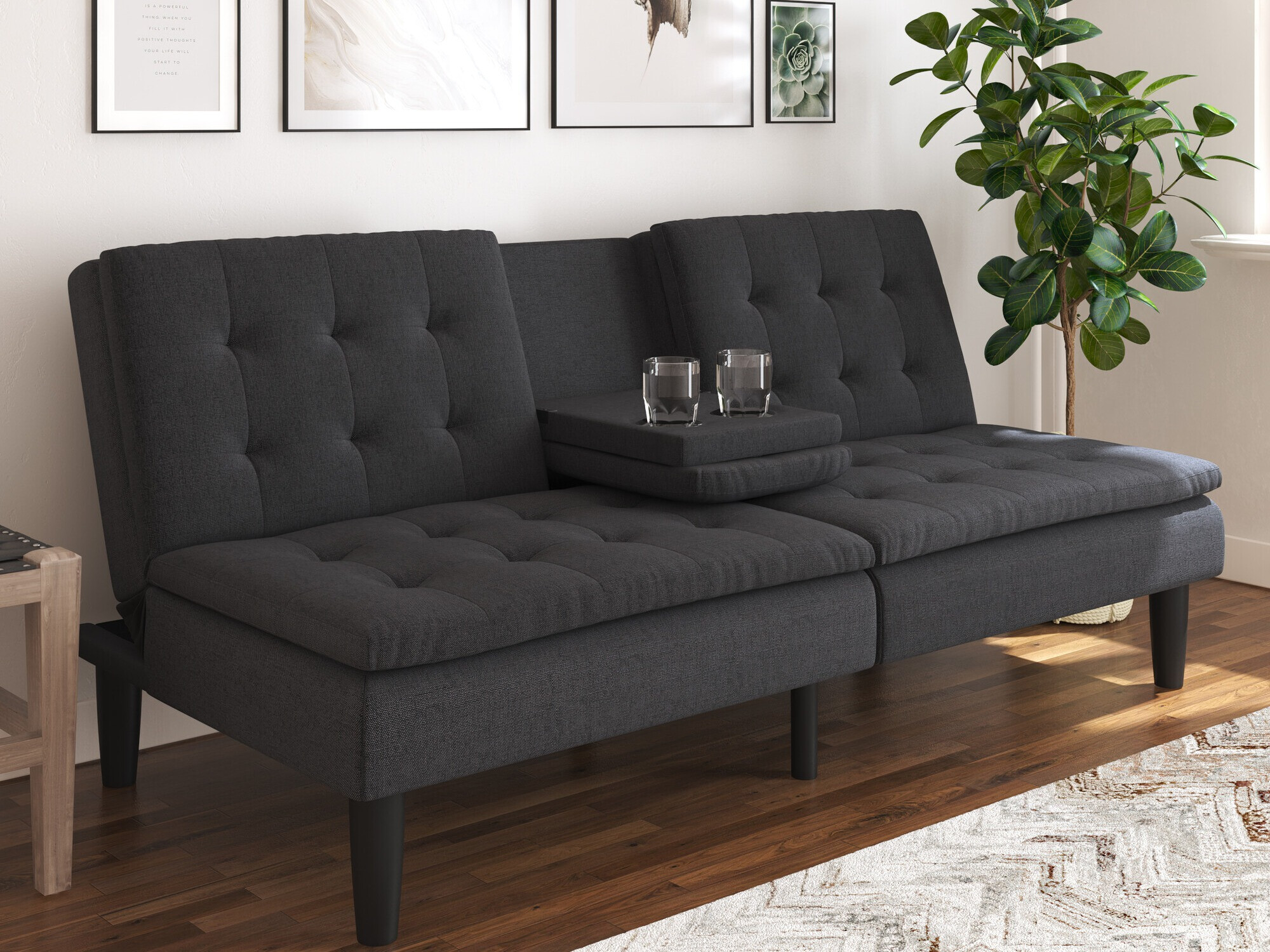 Sofá-cama Tulsa 682 (Antracite)