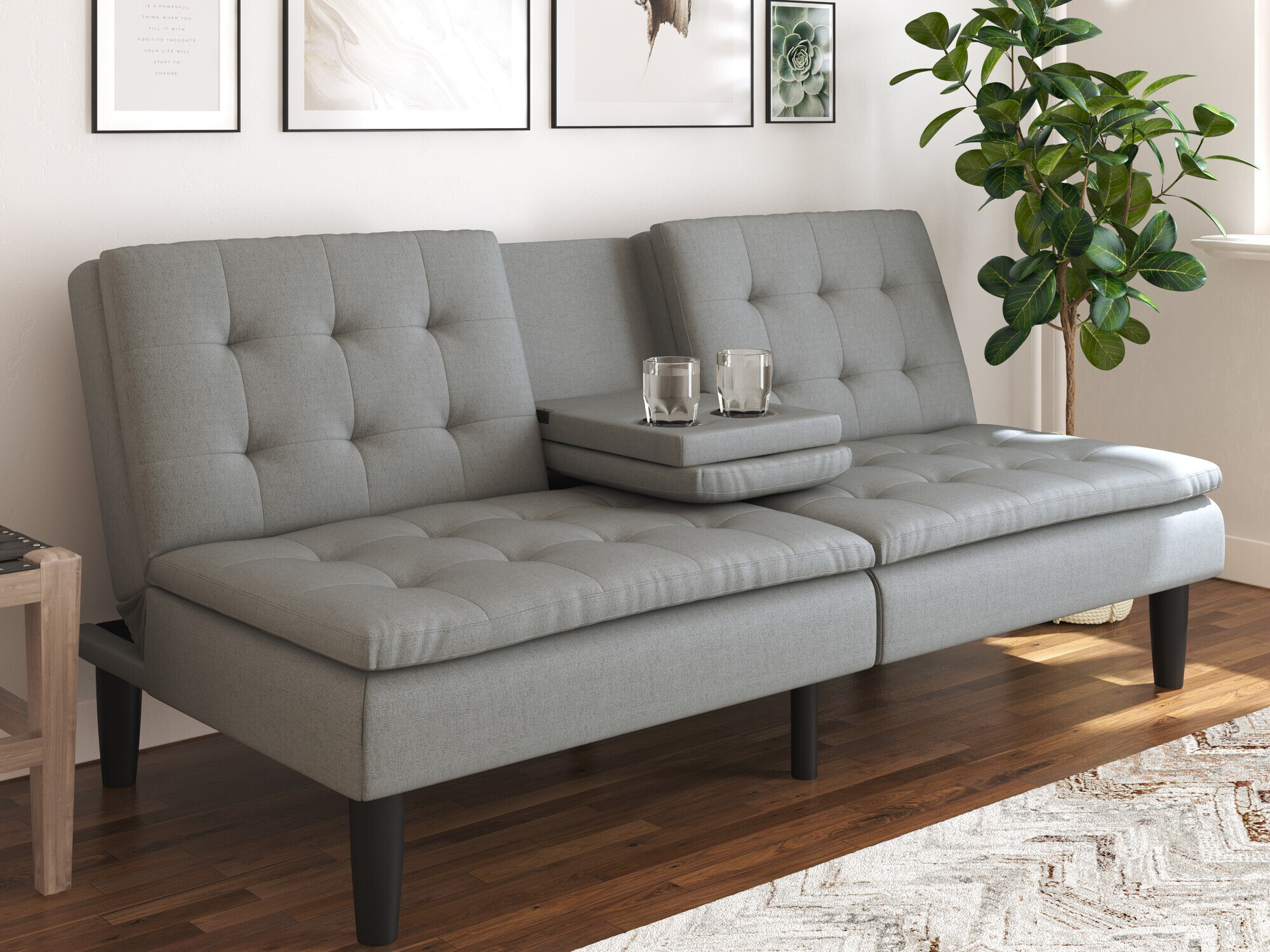 Sofá-cama Tulsa 682 (Cinzento)