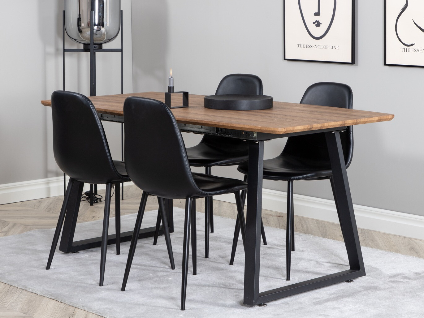 Conjunto para refeições Dallas 330 (Preto)