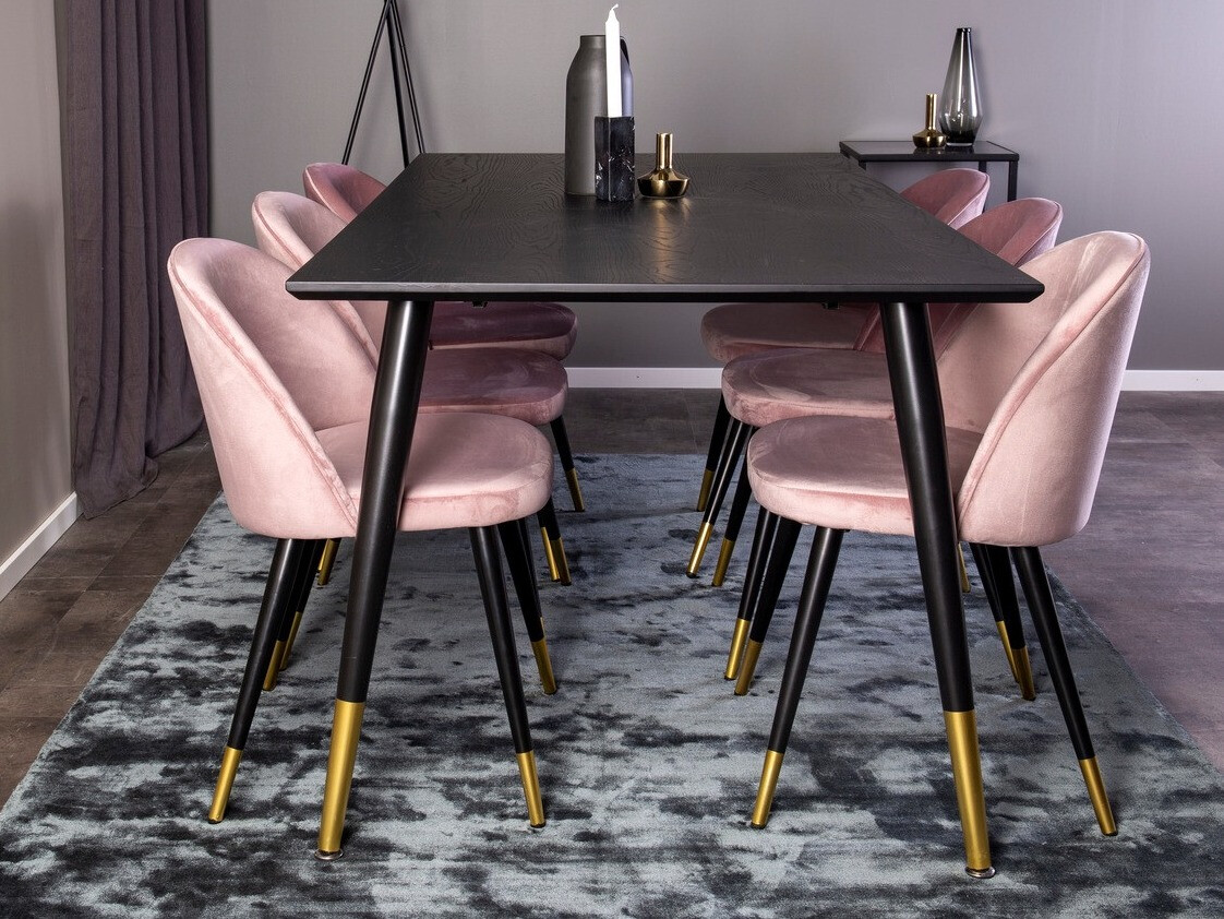 Conjunto para refeições Dallas 346 (Rosa + Preto)