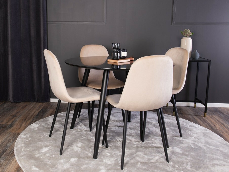 Conjunto para refeições Dallas 348 (Bege + Preto)