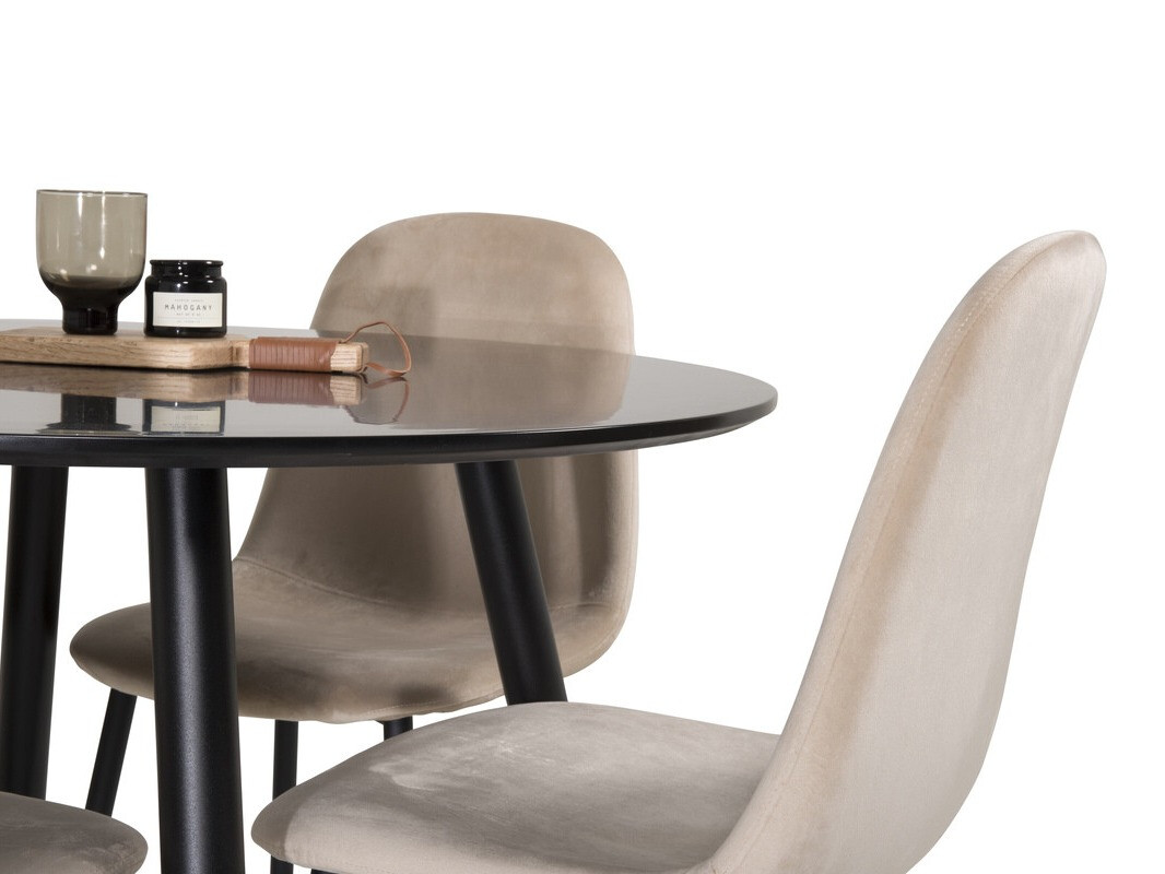 Conjunto para refeições Dallas 348 (Beige + Preto)