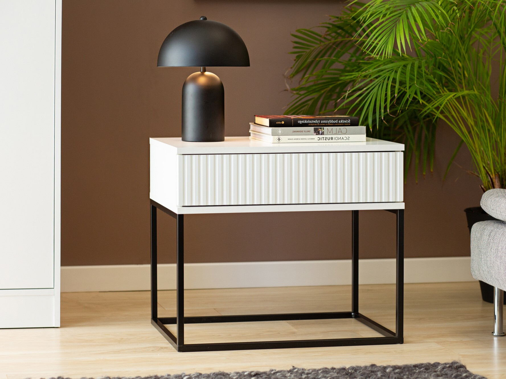 Mesa de cabeceira Bristol 190 (Branco)
