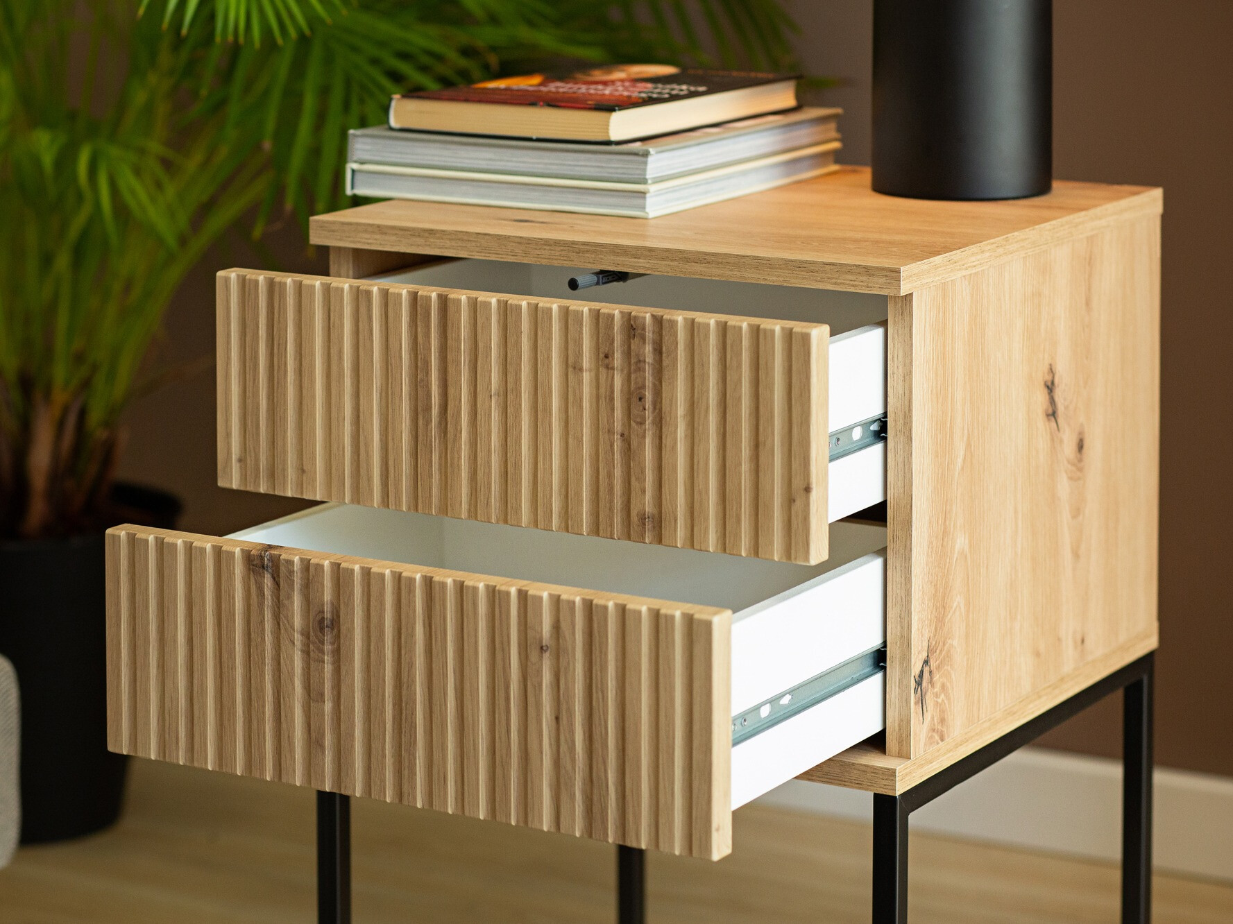Mesa de cabeceira Bristol 195 (Carvalho Artisan)