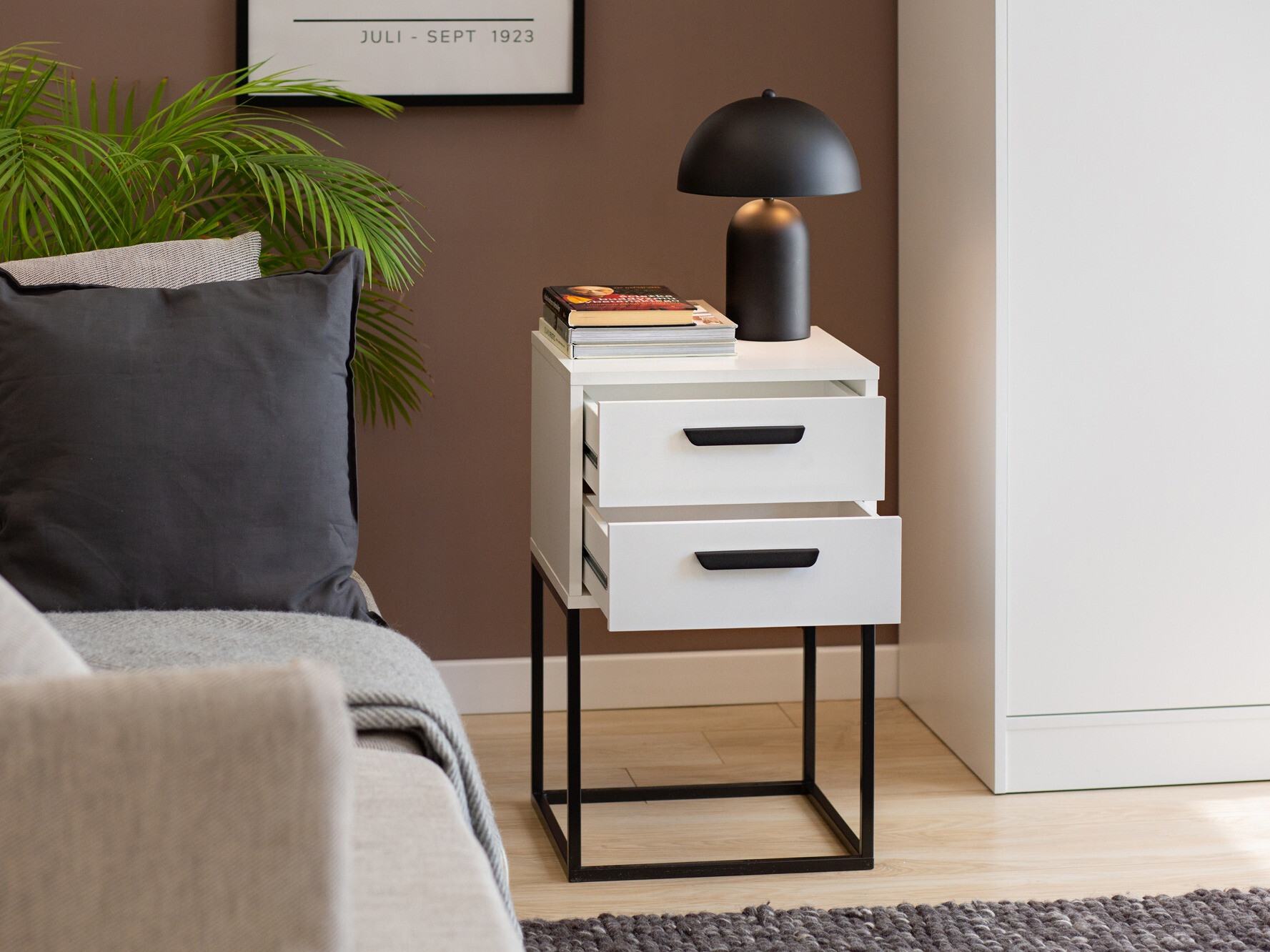 Mesa de cabeceira Bristol 196 (Branco)