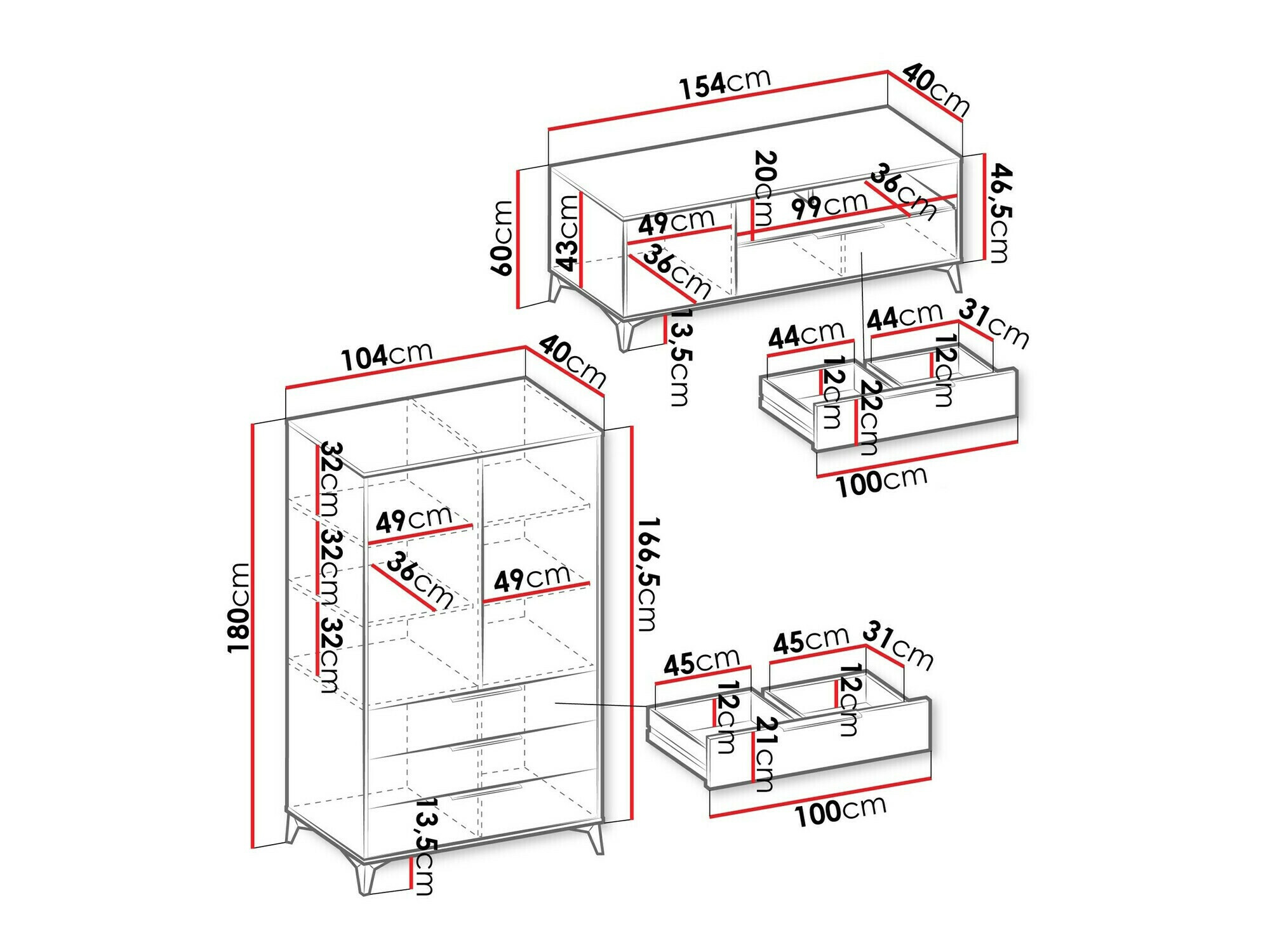 Conjunto para sala de estar Comfivo Camlue 108