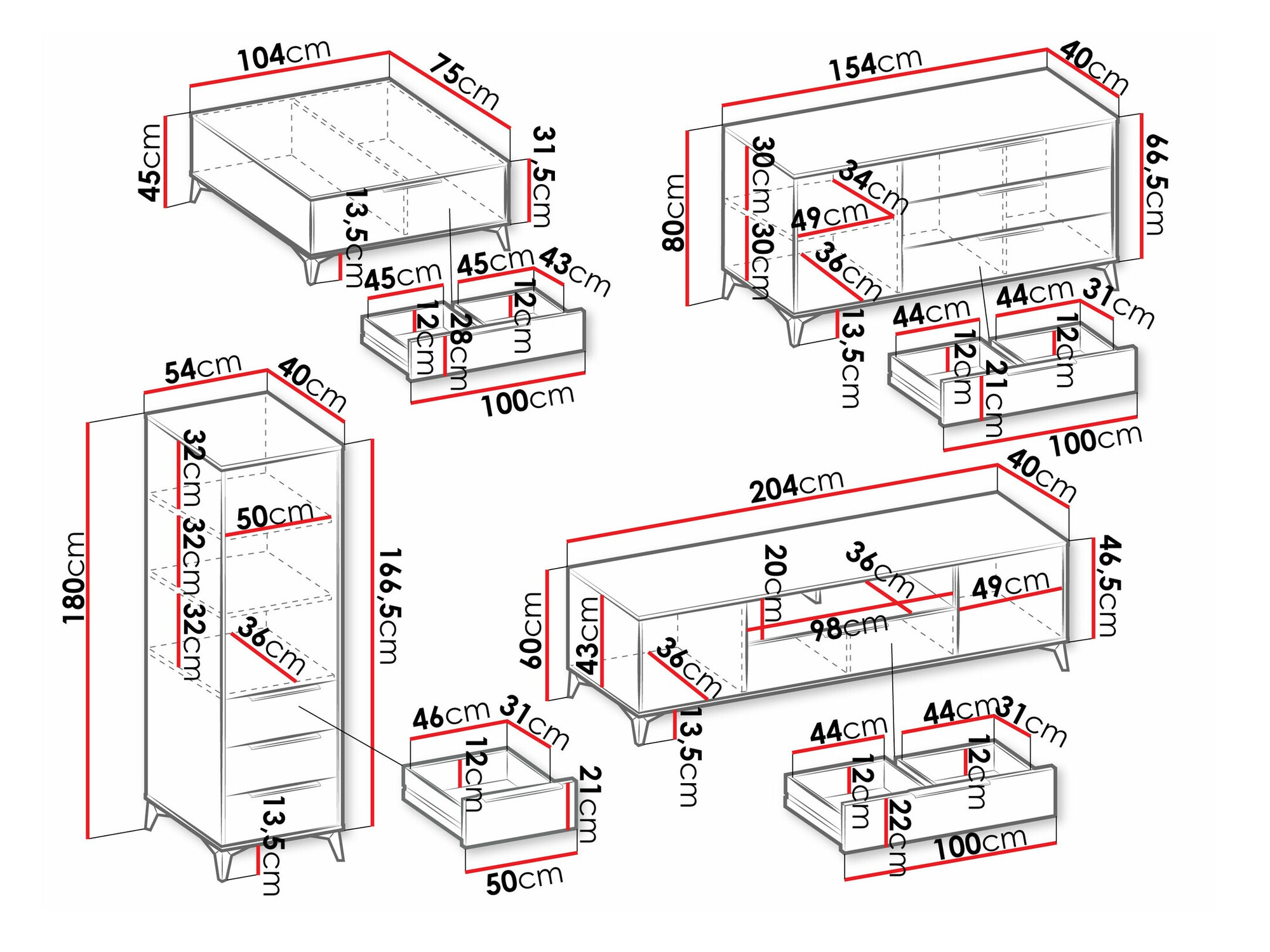 Conjunto para sala de estar Comfivo Citrus