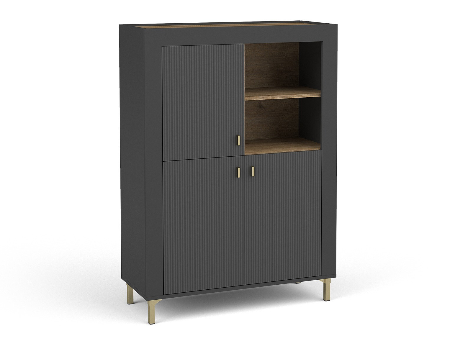 Estante Mormavu 105 (Preto matte)