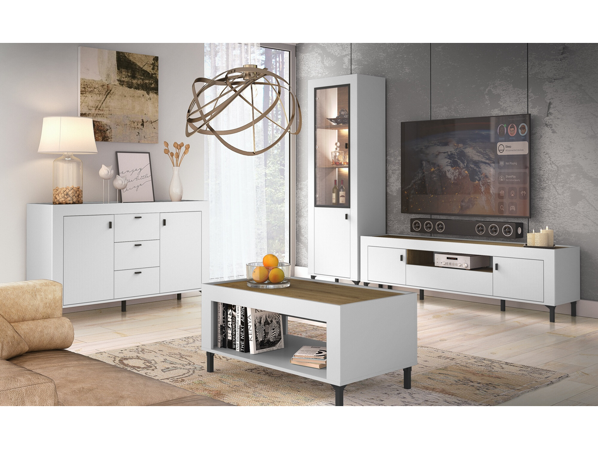 Mesa para revistas Mormavu 107 (Mate branco)