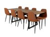 Conjunto para refeições Dallas 331 (Castanho + Preto)