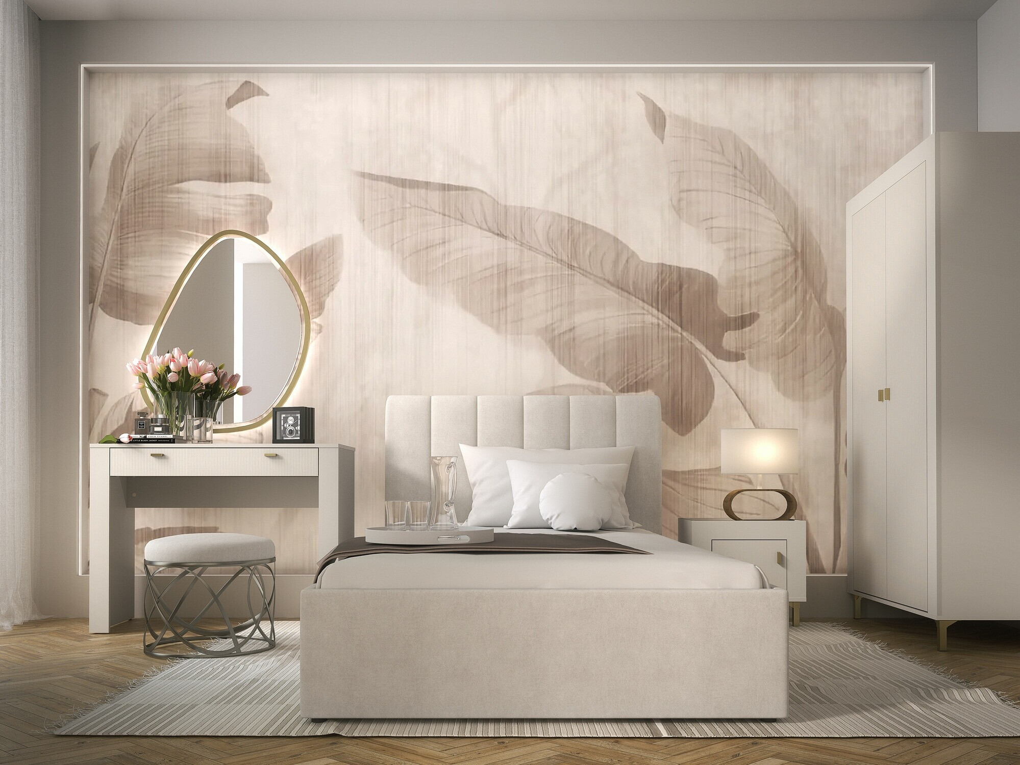 Conjunto para quarto Mormavu 112 (Caxemira + Bege)